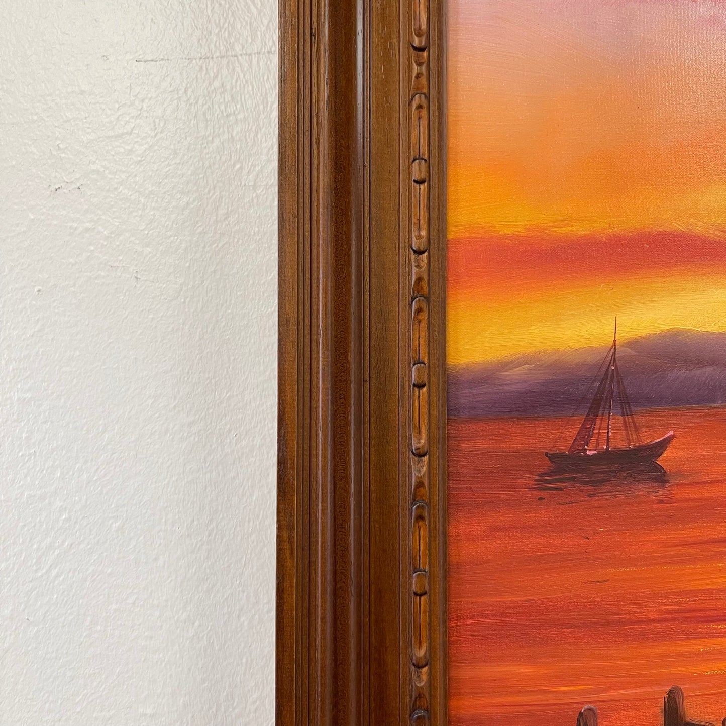 Sunset Scenery Oil Painting