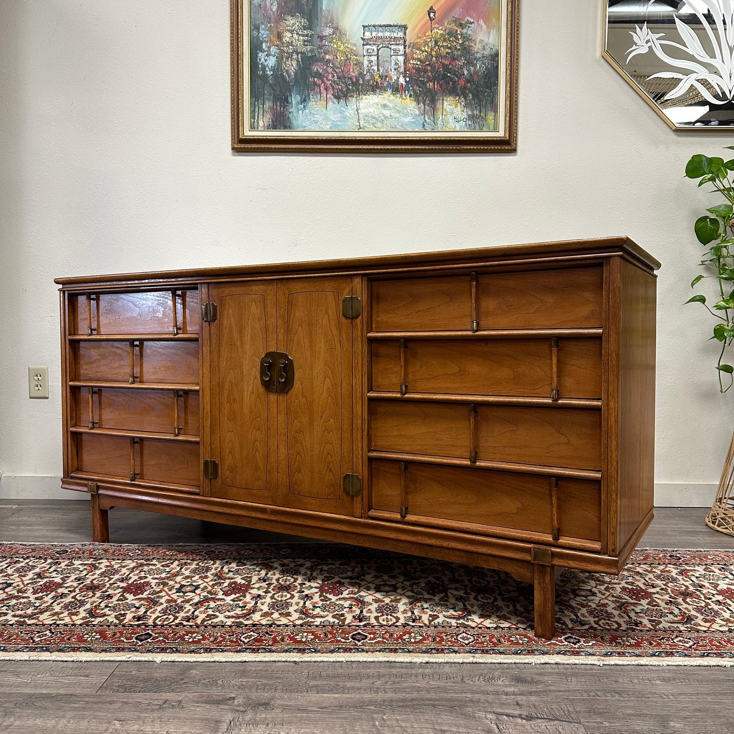 Mid Century 10 Drawer Dresser