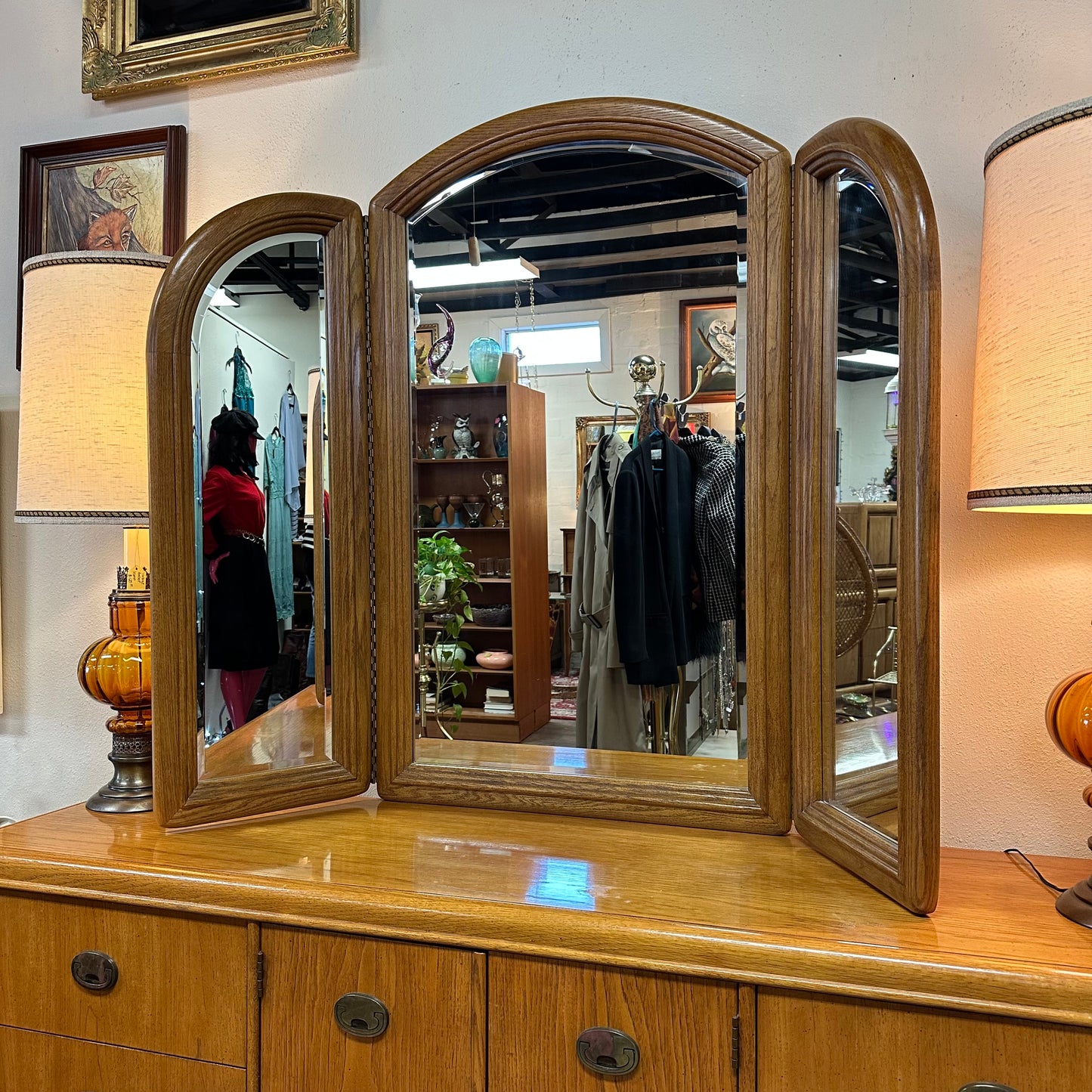 Vintage Dresser & Mirror By Stanley