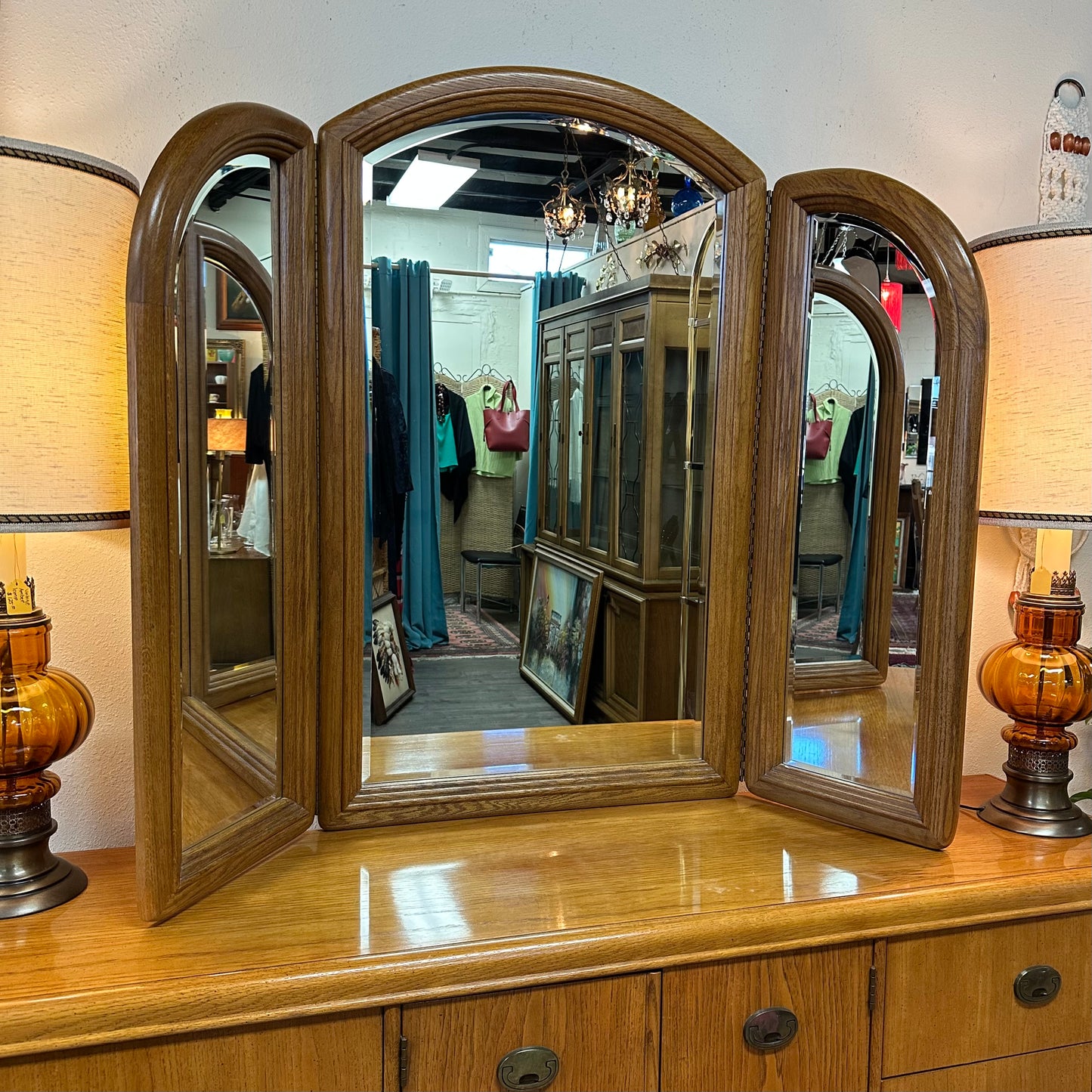 Vintage Dresser & Mirror By Stanley