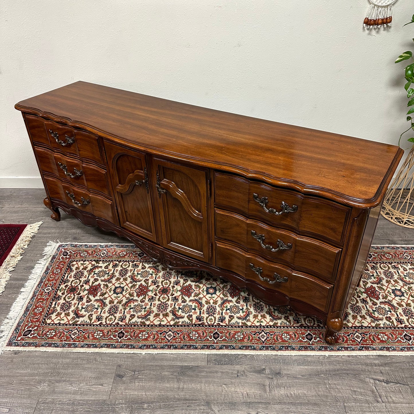 Vintage French 9 Drawer Dresser