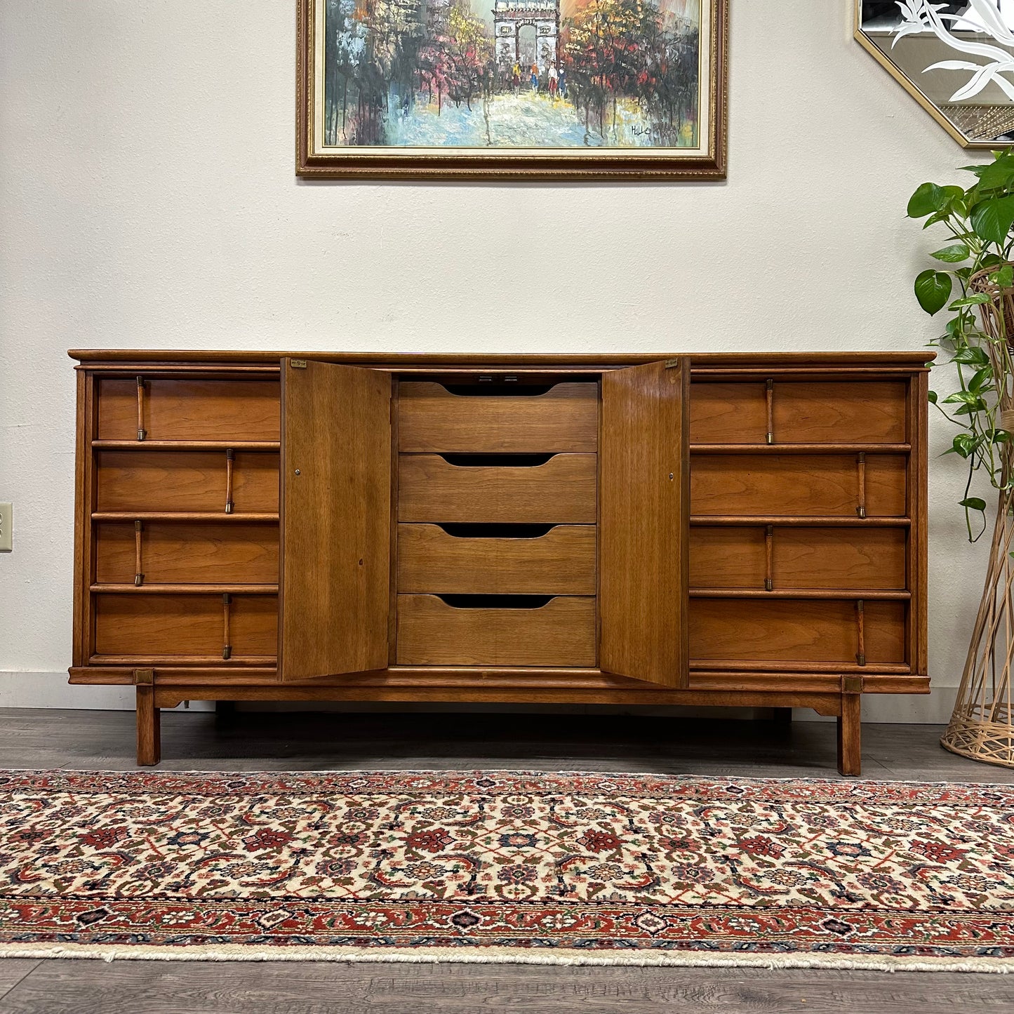 Mid Century 10 Drawer Dresser