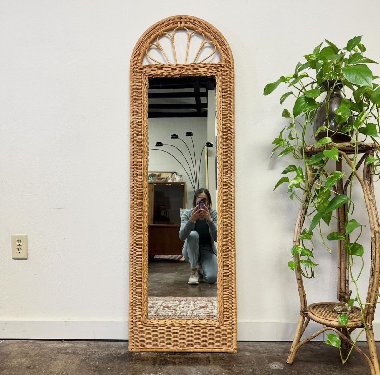 Wicker Mirror