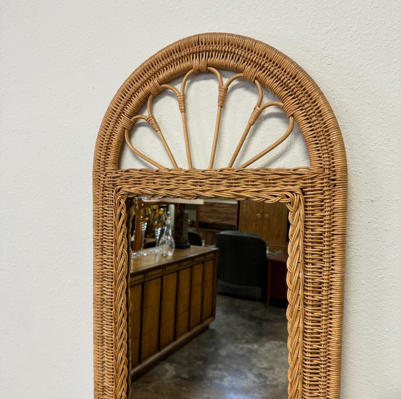 Wicker Mirror