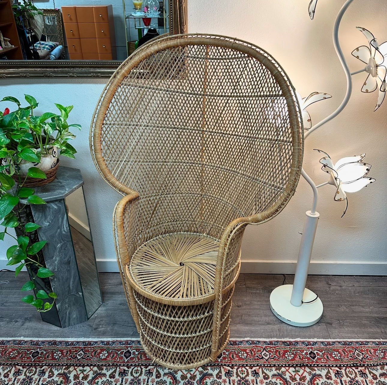 Vintage Peacock Chair