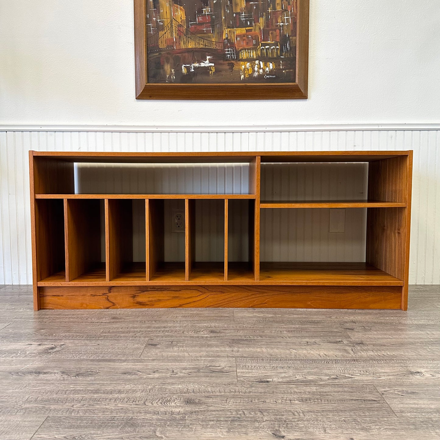 Mid Century Danish Teak Record/Media Cabinet