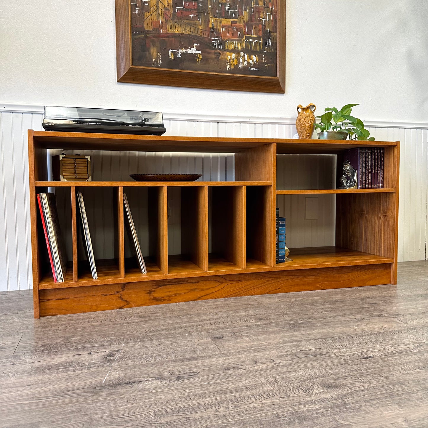 Mid Century Danish Teak Record/Media Cabinet