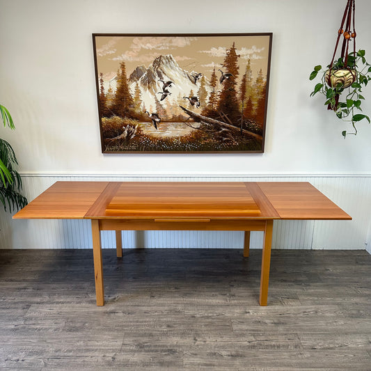 Danish Slide Leaf Dining Table By Gangsø Møbler