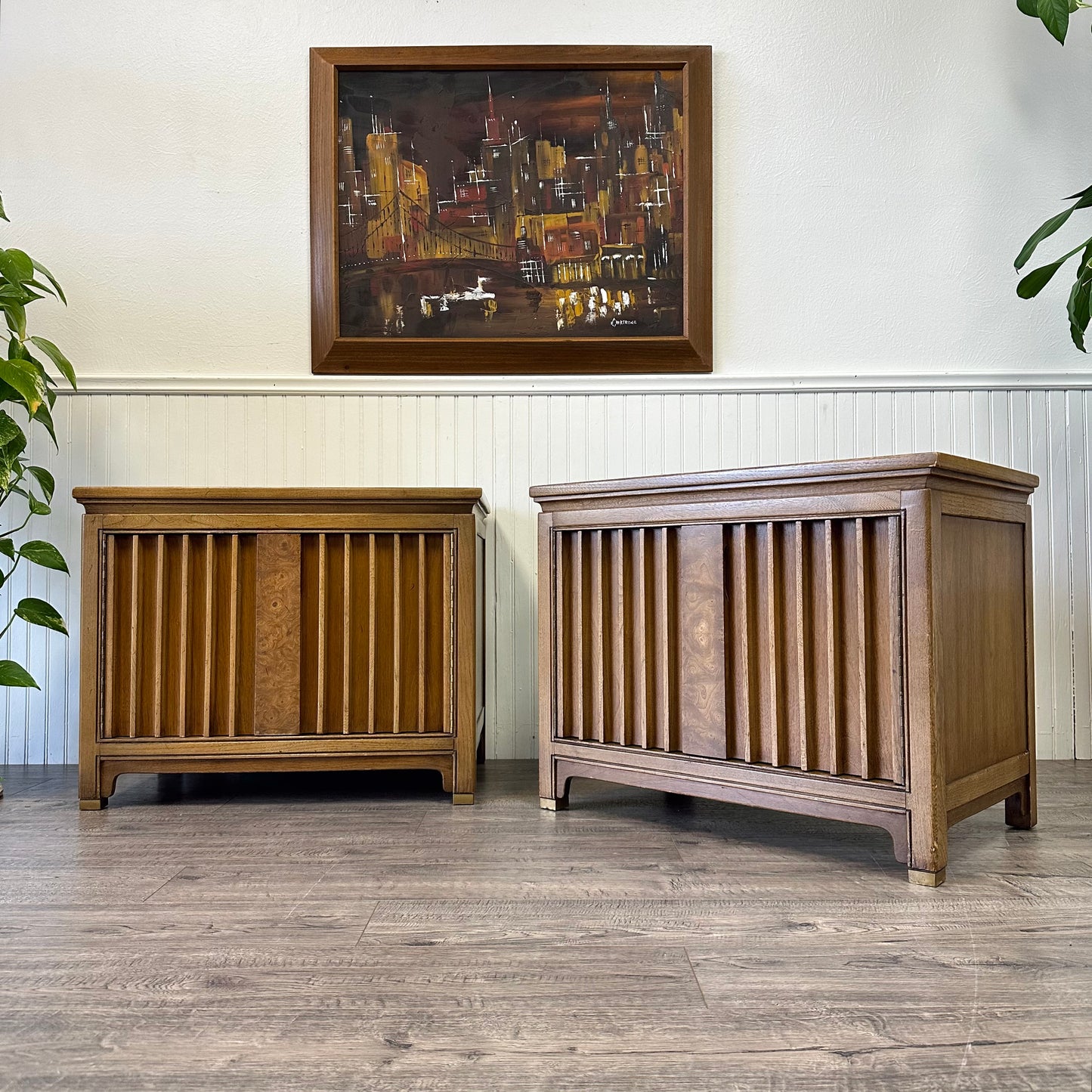 Pair Of Vintage Nightstands, By American Of Martinsville