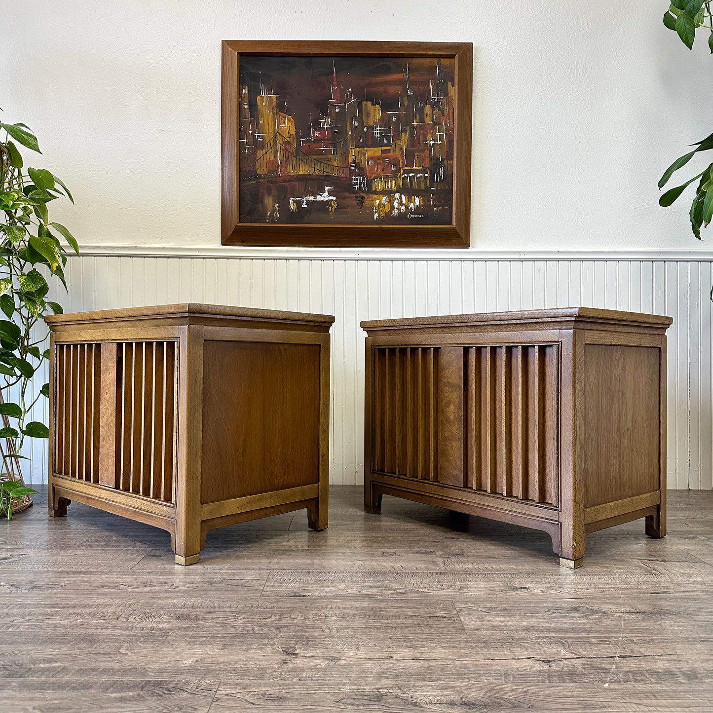 Pair Of Vintage Nightstands, By American Of Martinsville