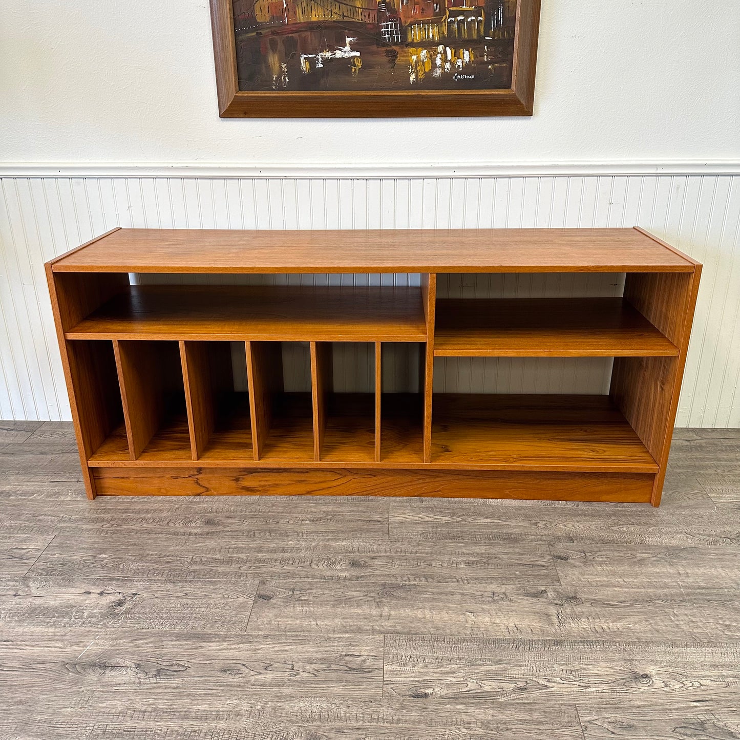 Mid Century Danish Teak Record/Media Cabinet