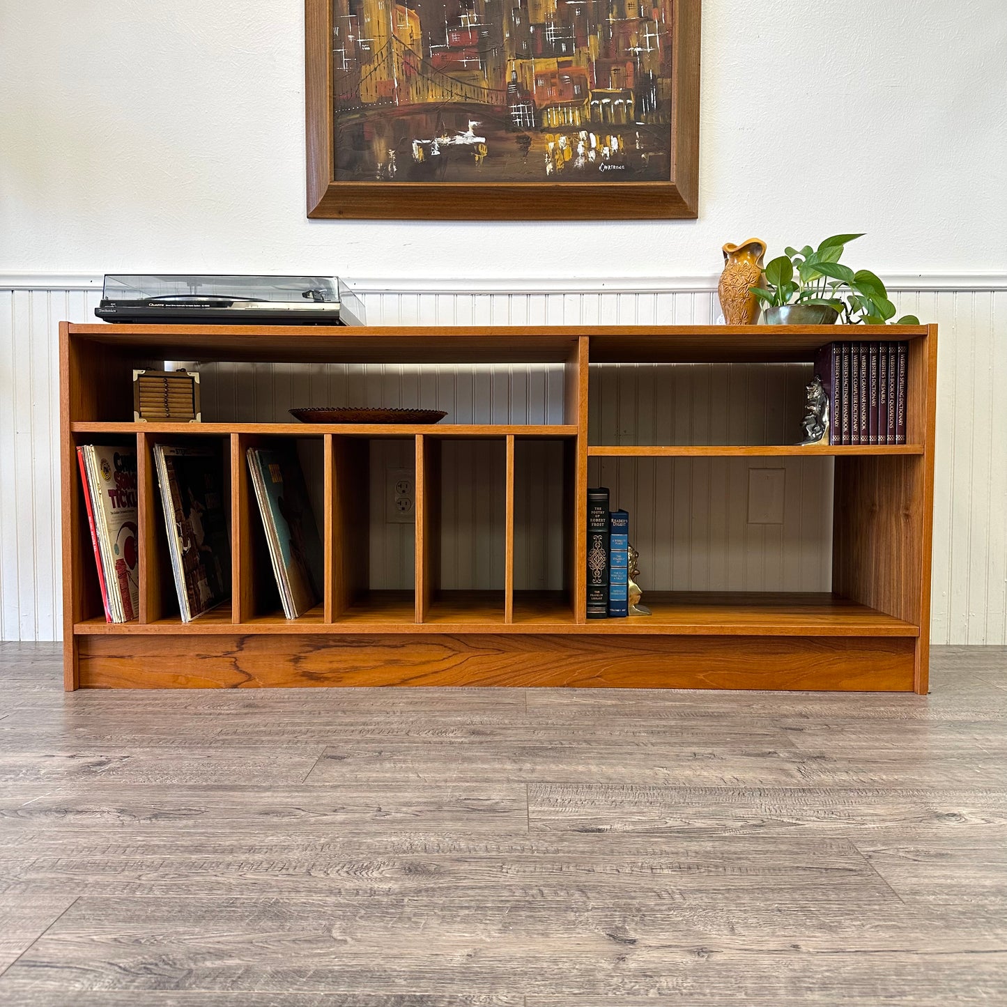 Mid Century Danish Teak Record/Media Cabinet