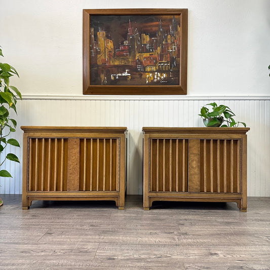 Pair Of Vintage Nightstands, By American Of Martinsville