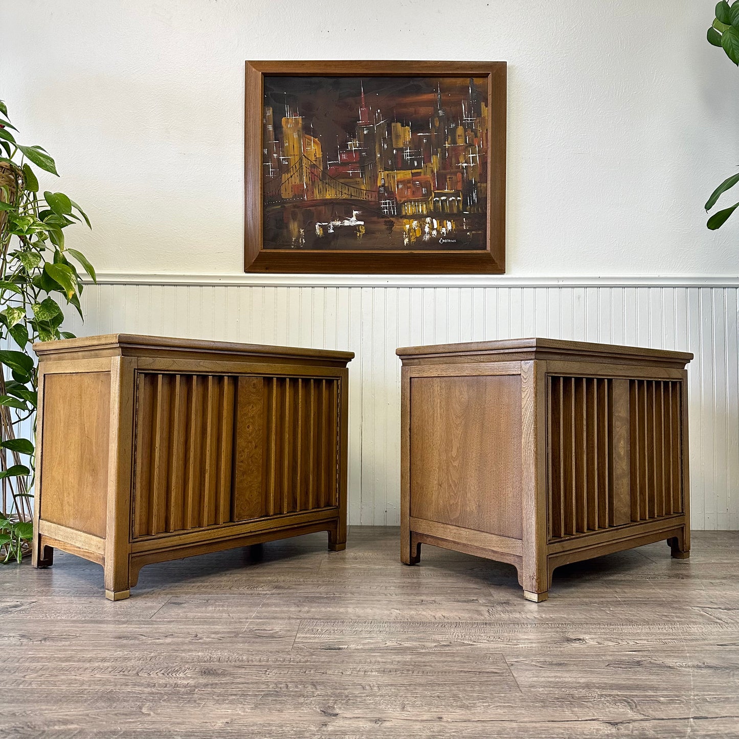 Pair Of Vintage Nightstands, By American Of Martinsville