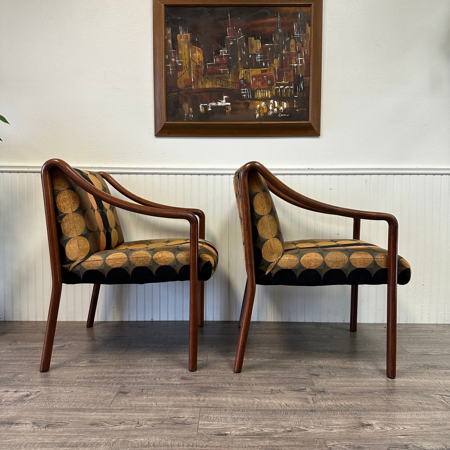 Pair Of Mid Century Gunlocke Chairs