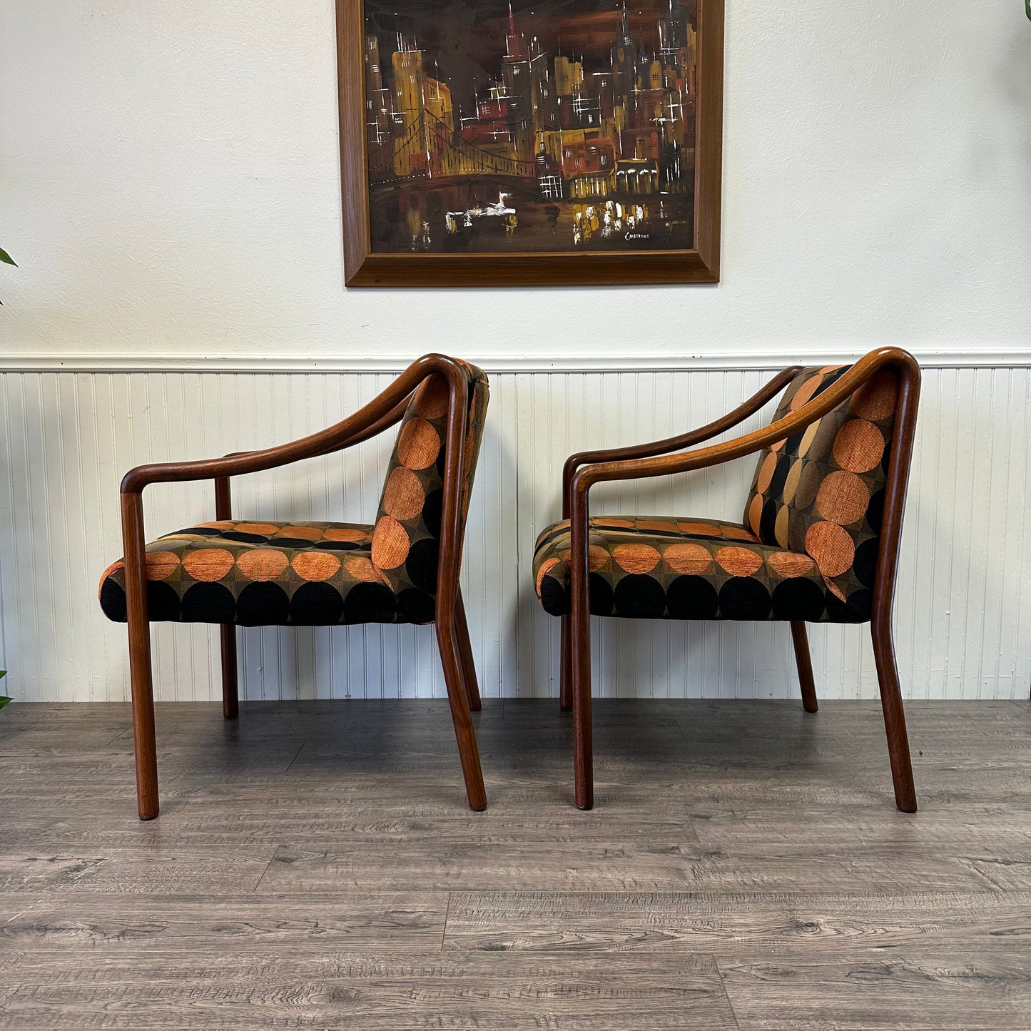 Pair Of Mid Century Gunlocke Chairs