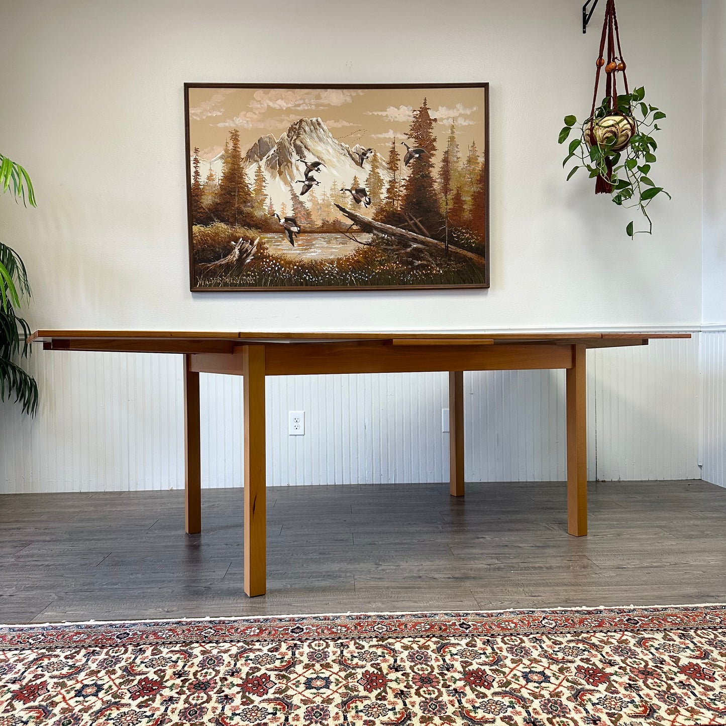 Danish Slide Leaf Dining Table By Gangsø Møbler