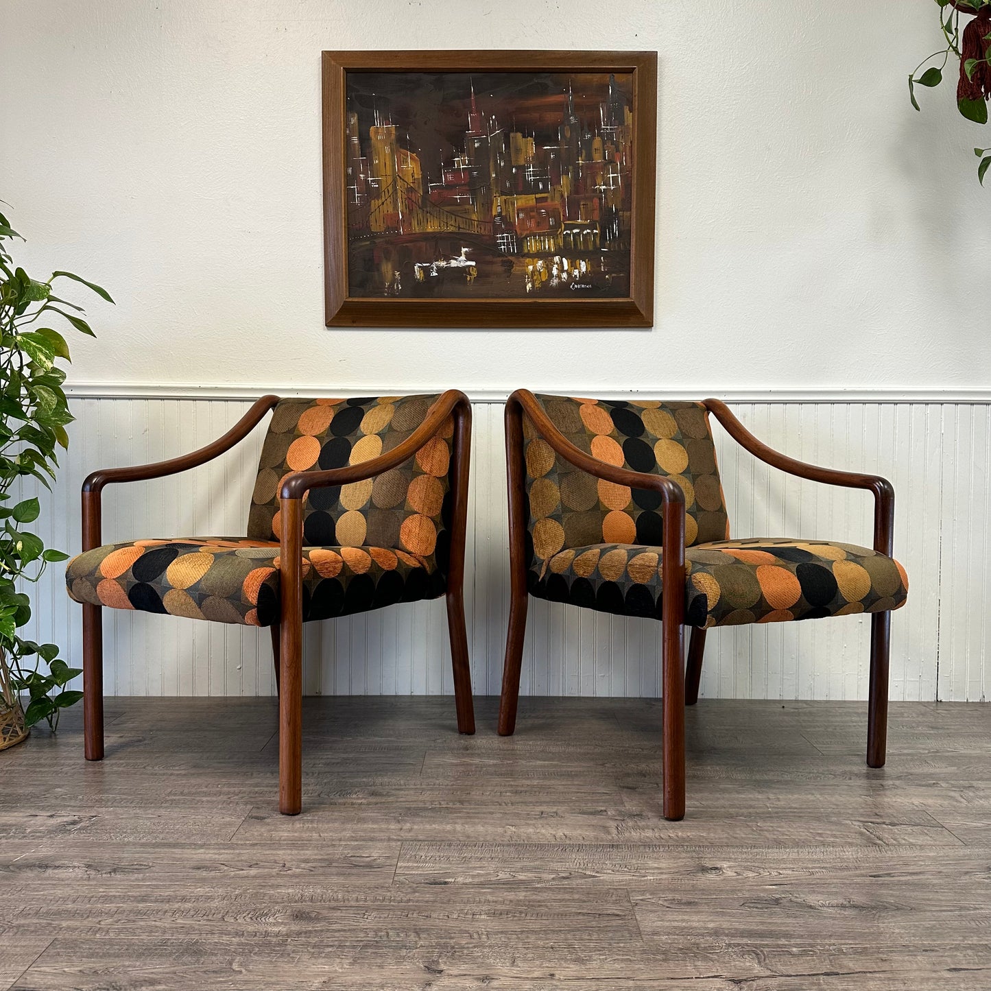 Pair Of Mid Century Gunlocke Chairs