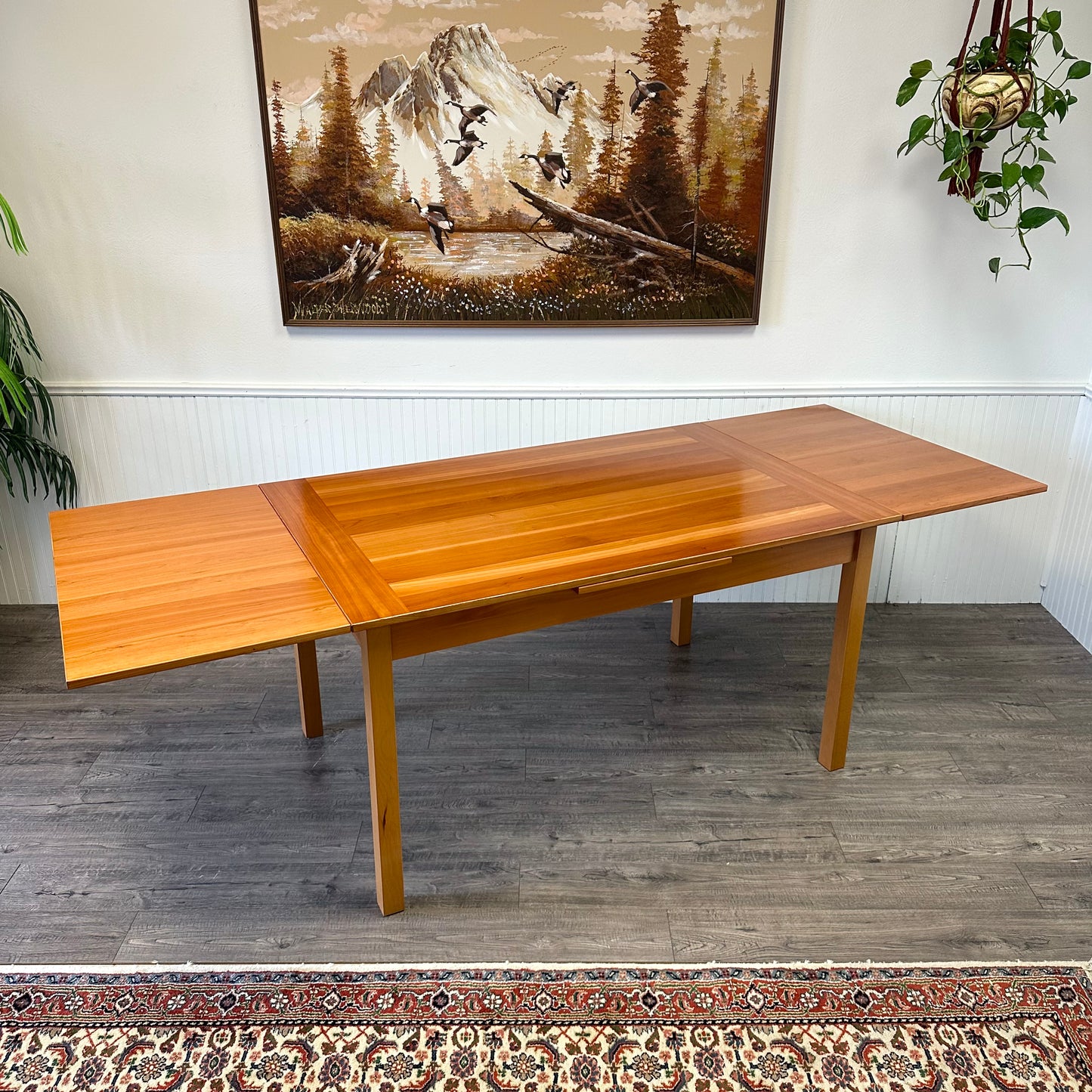 Danish Slide Leaf Dining Table By Gangsø Møbler