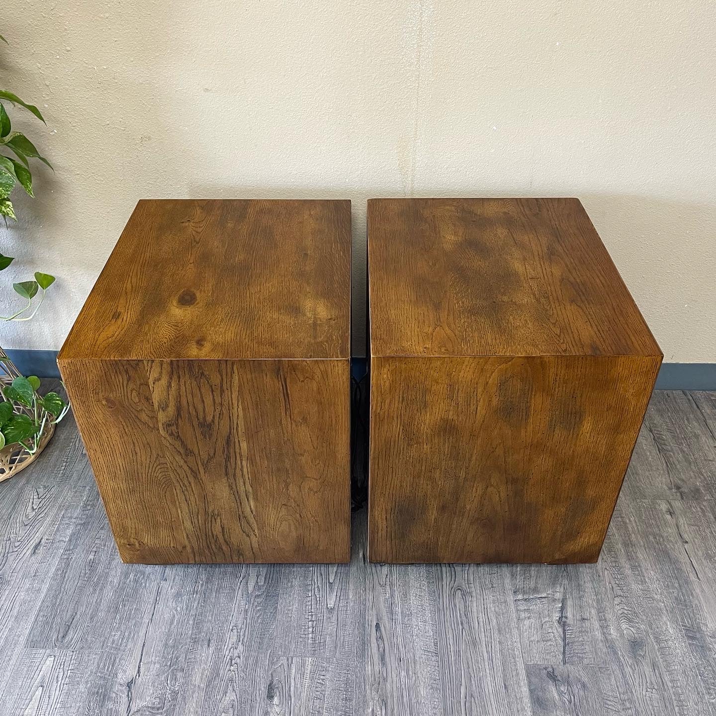 Pair Of Henredon Nightstands, from the Artefacts Collection.