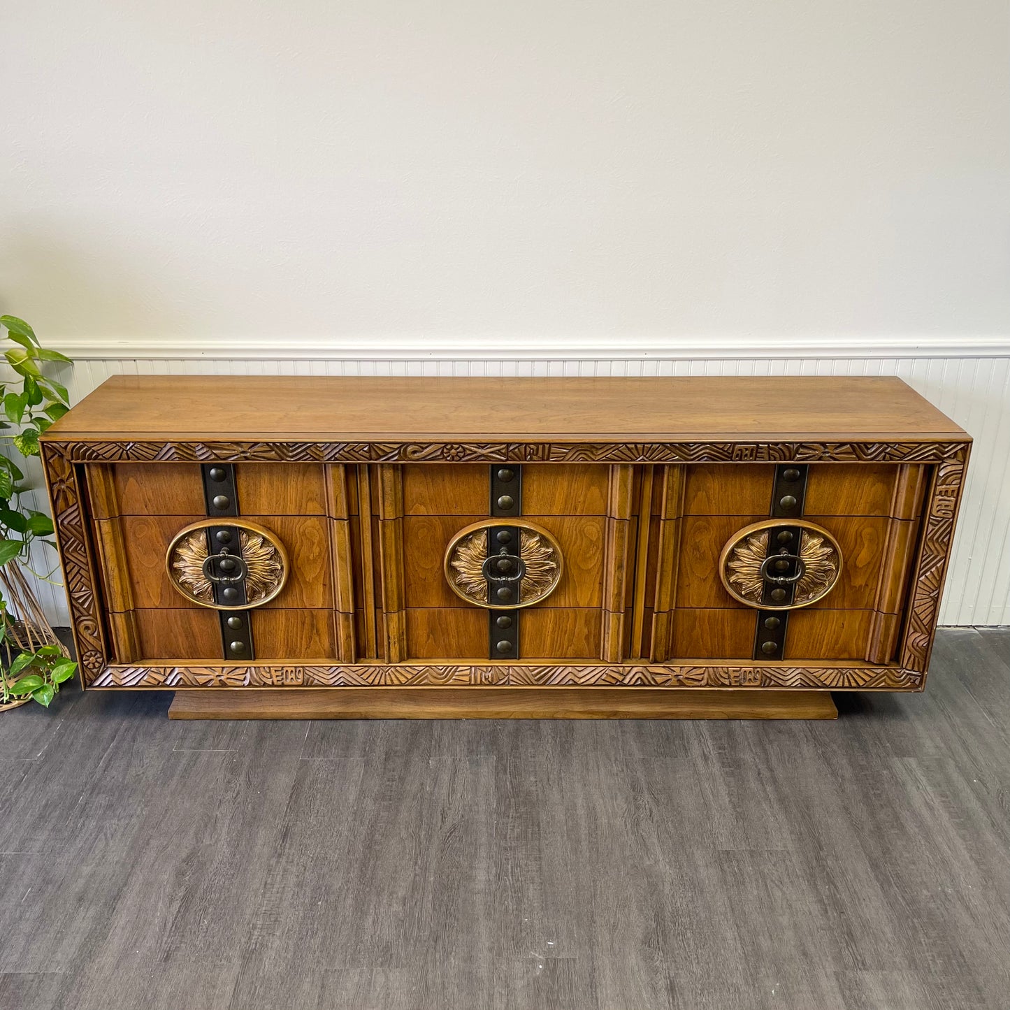 Mid Century Dresser & Matching Mirrors