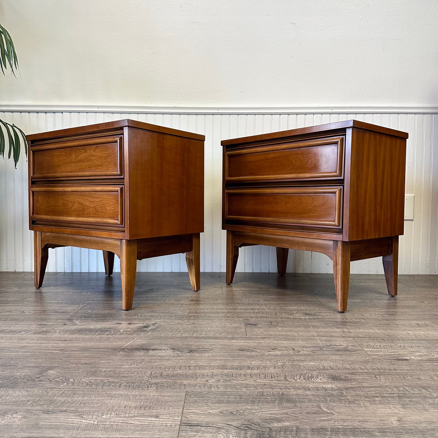 Pair Of Mid Century Nightstands.