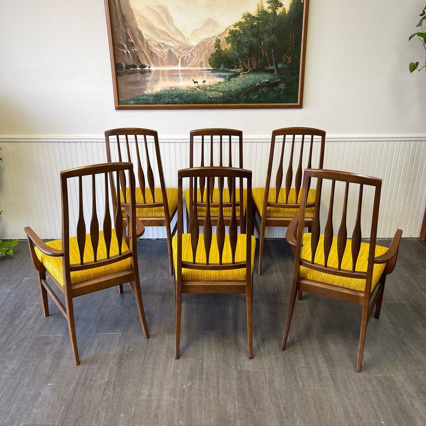 Mid Century Modern High back Dining Chairs, By Keller Manufacturing Co.