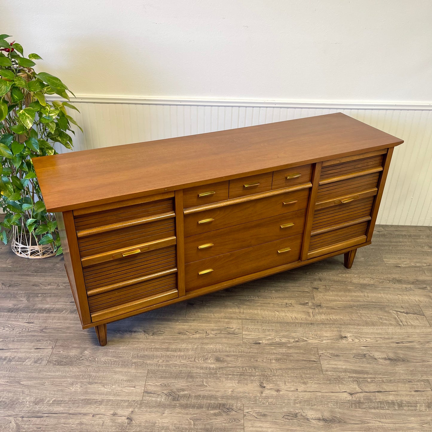 Mid Century 9 Drawer Dresser By Dixie