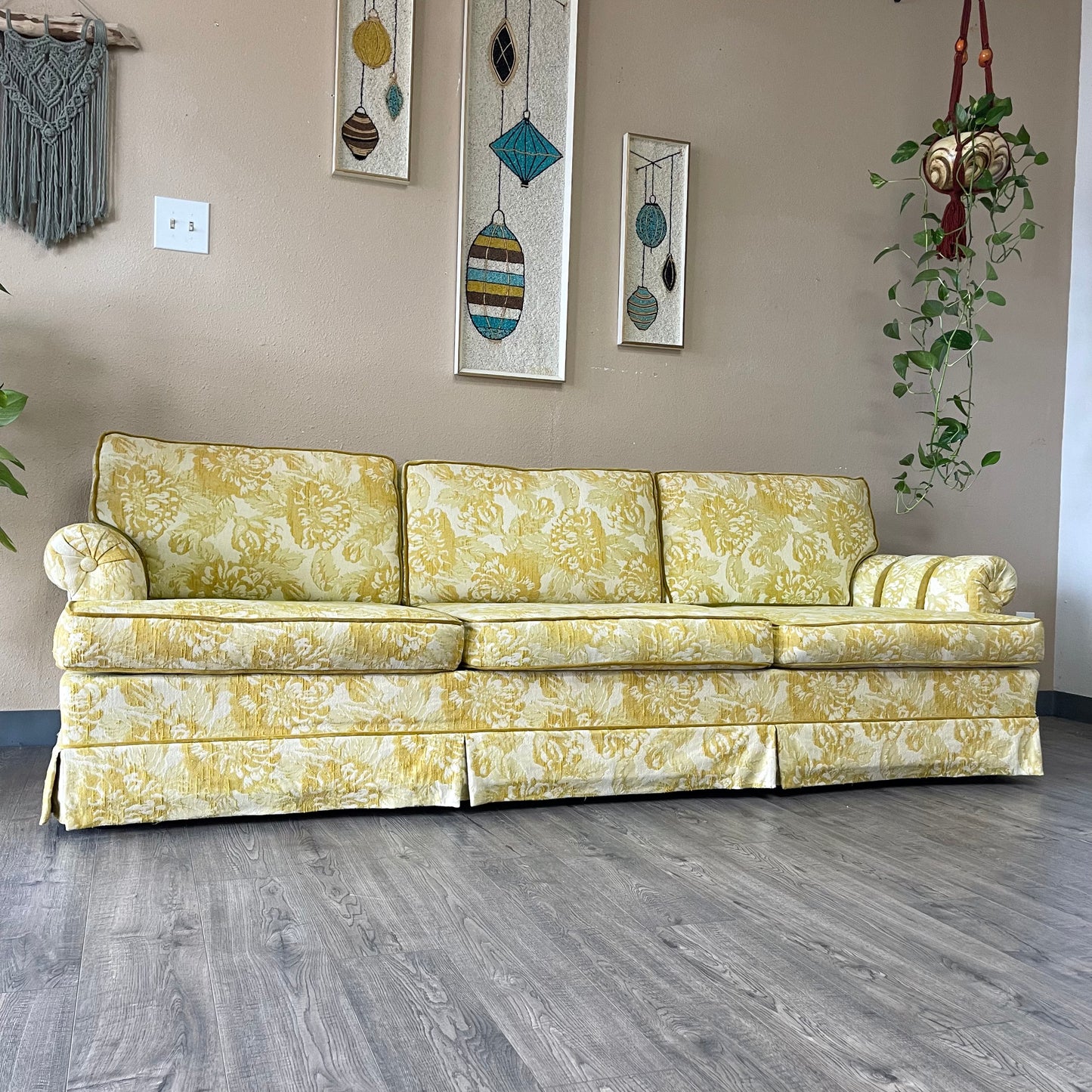 Vintage Yellow Couch