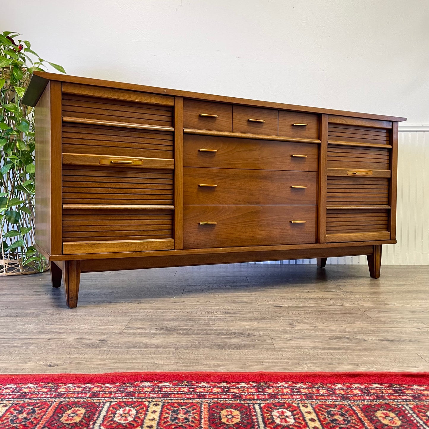 Mid Century 9 Drawer Dresser By Dixie