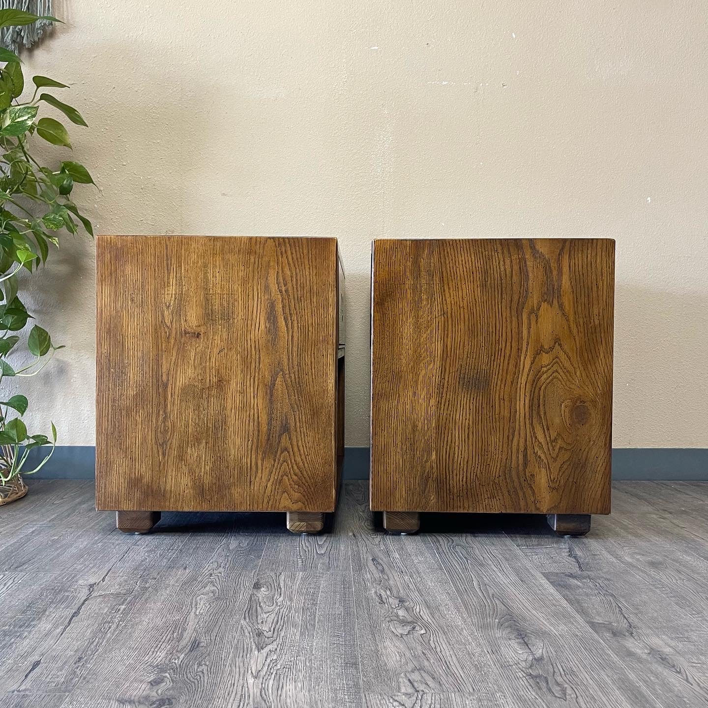 Pair Of Henredon Nightstands, from the Artefacts Collection.