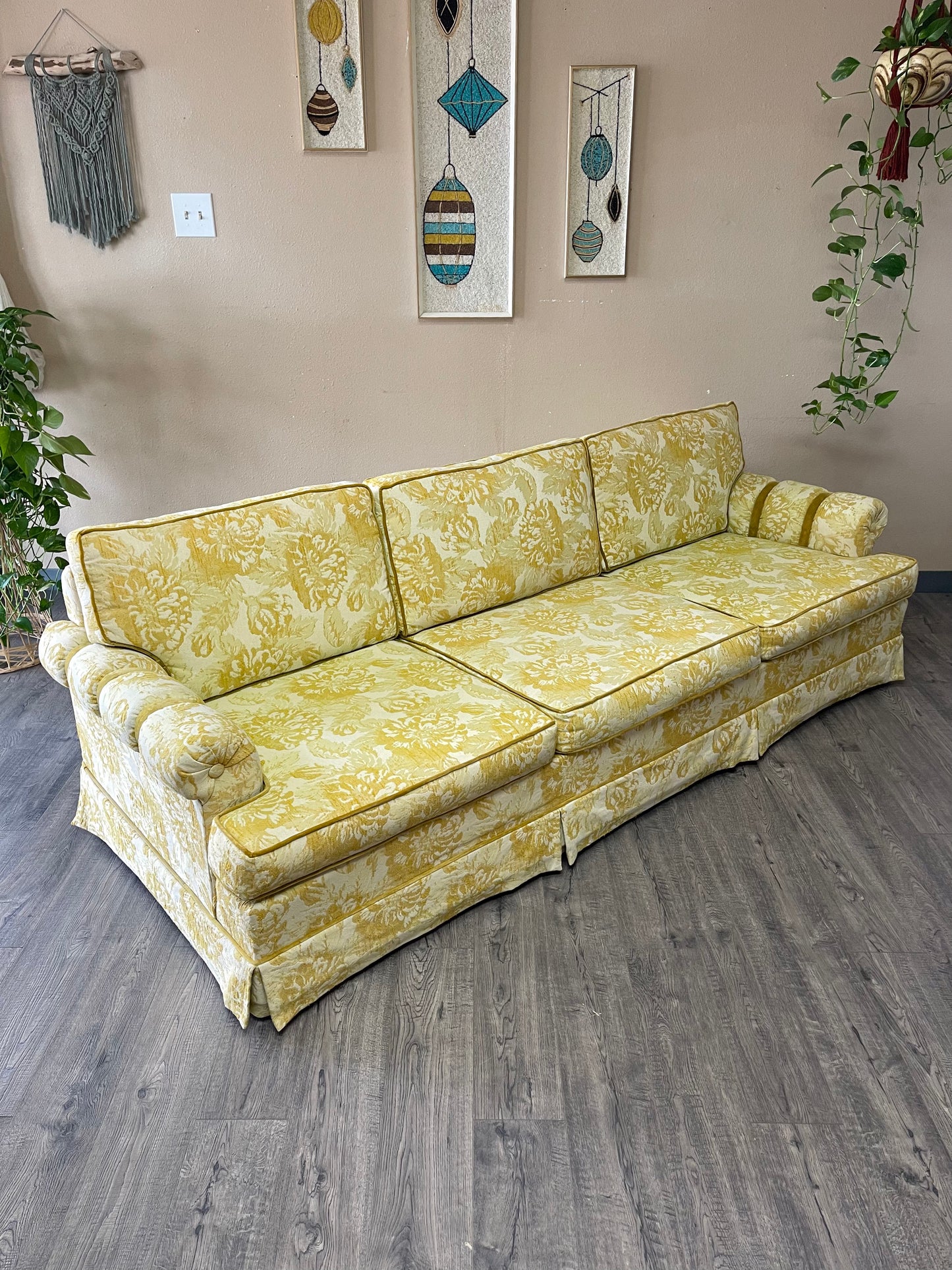 Vintage Yellow Couch