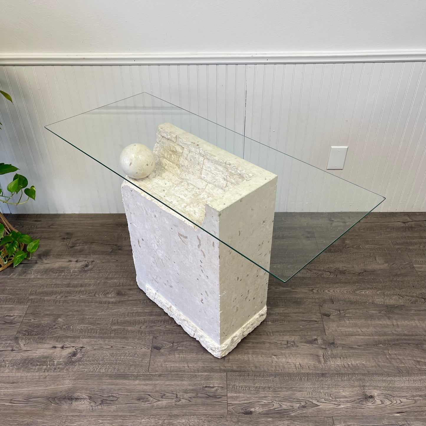 Tessellated Mactan Stone Console.