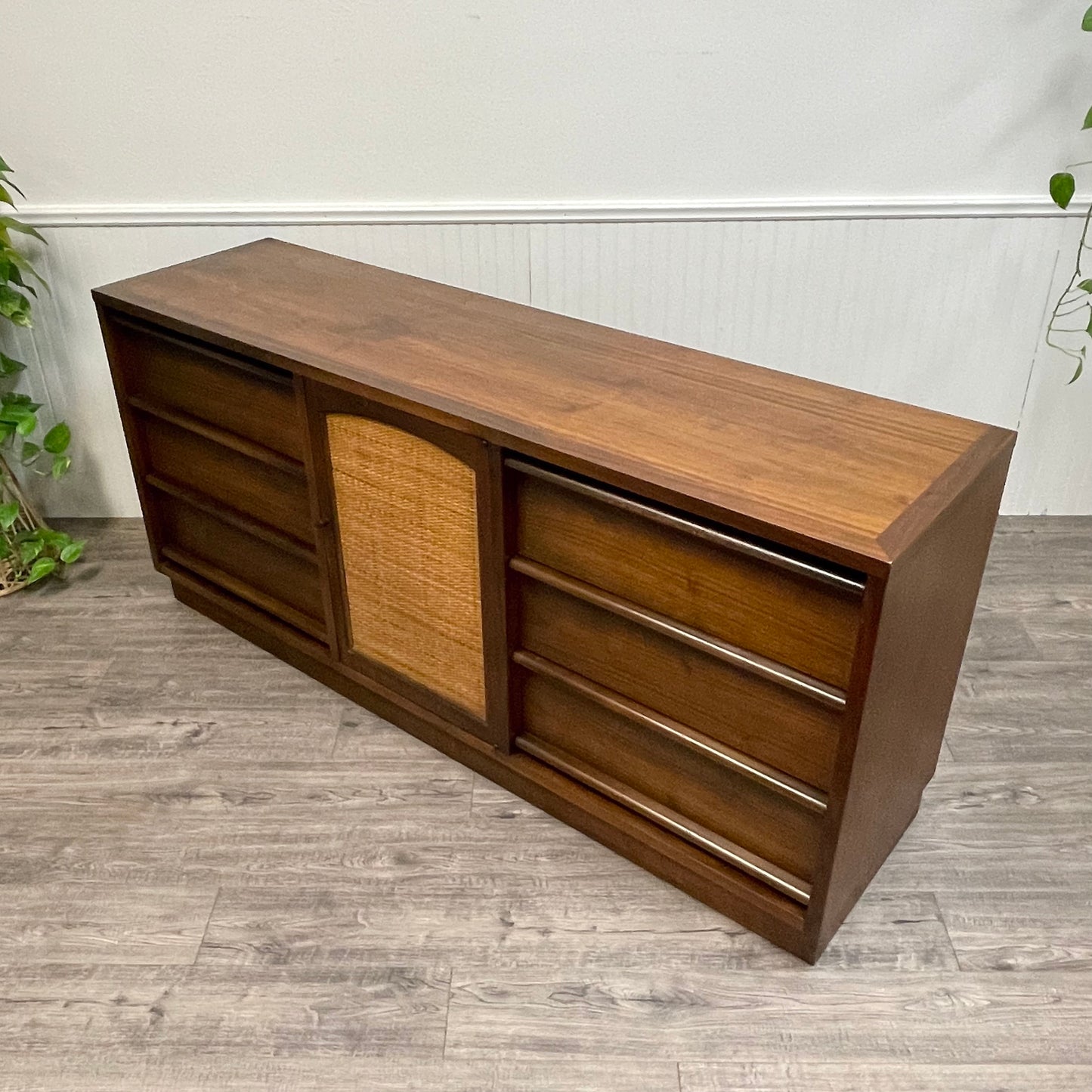 Mid Century 9 Drawer Dresser By Lane, The “Rhythm” Line