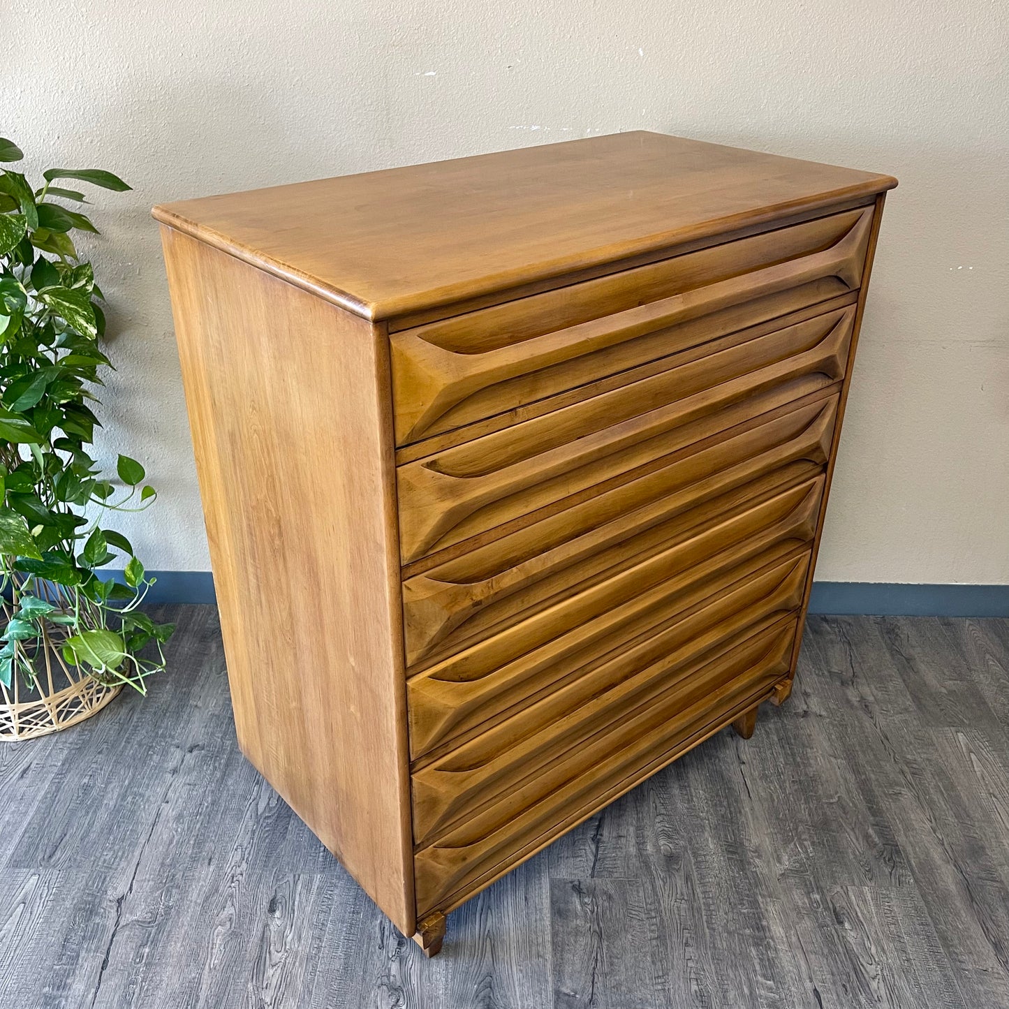 Mid Century Chest and Nightstand Set