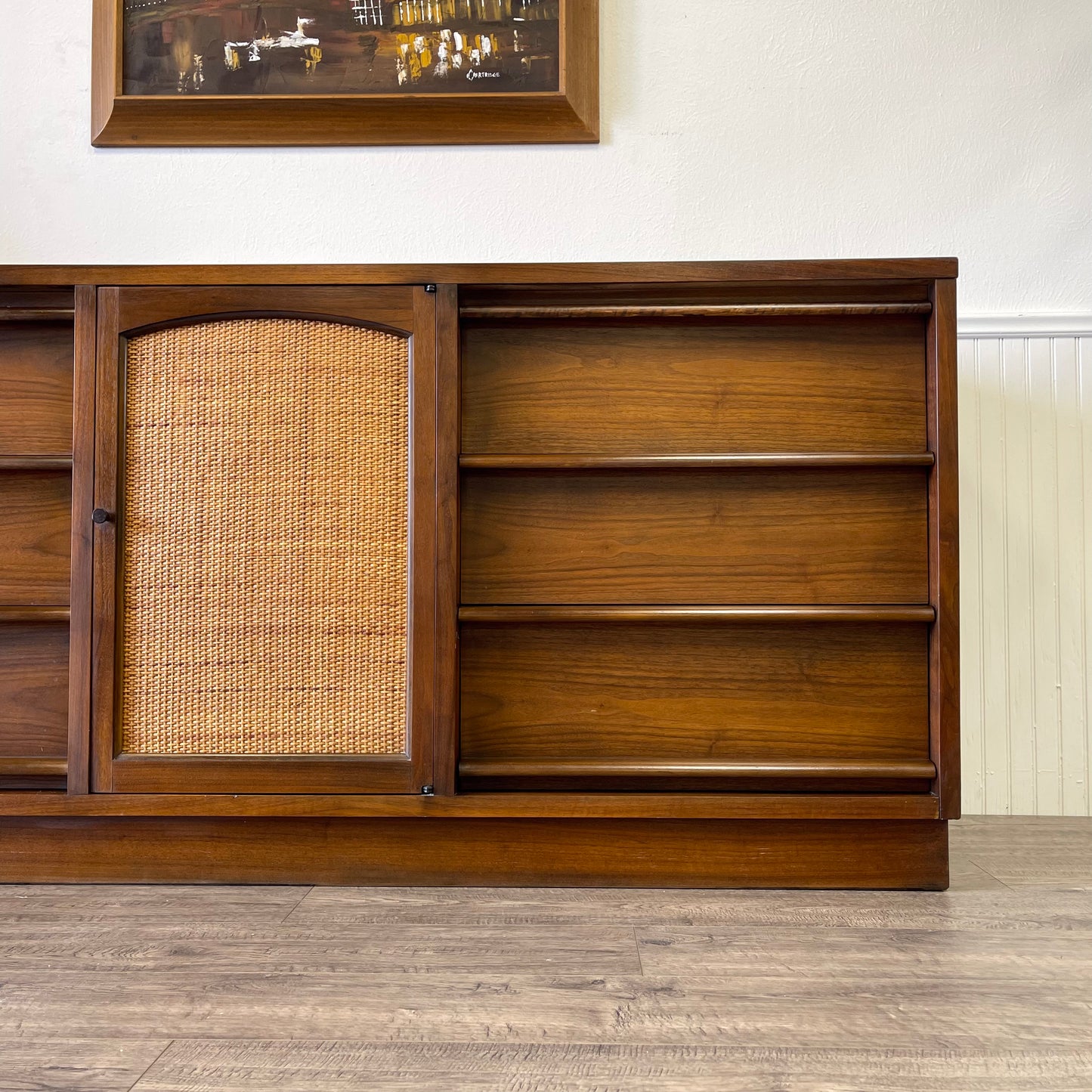 Mid Century 9 Drawer Dresser By Lane, The “Rhythm” Line