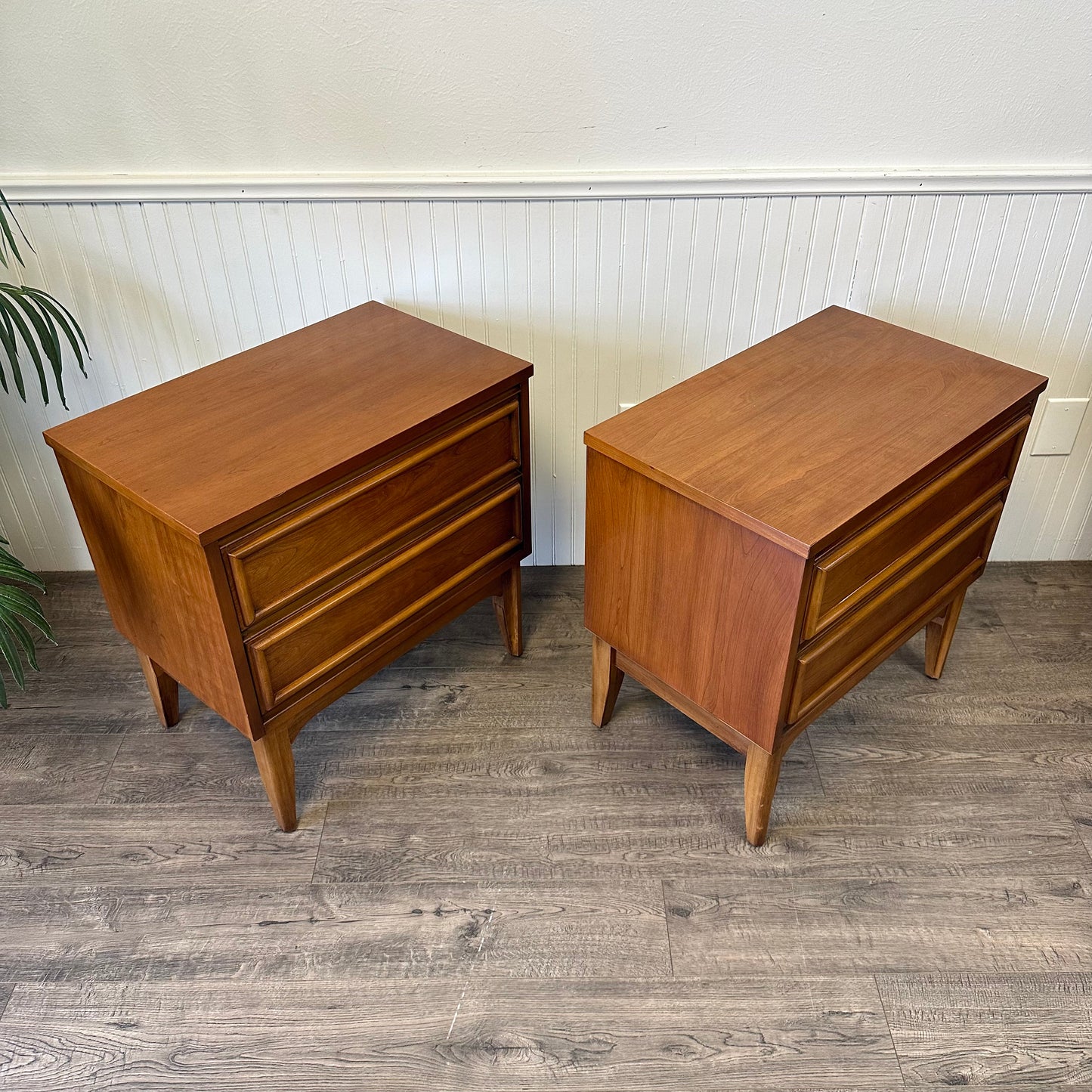 Pair Of Mid Century Nightstands.