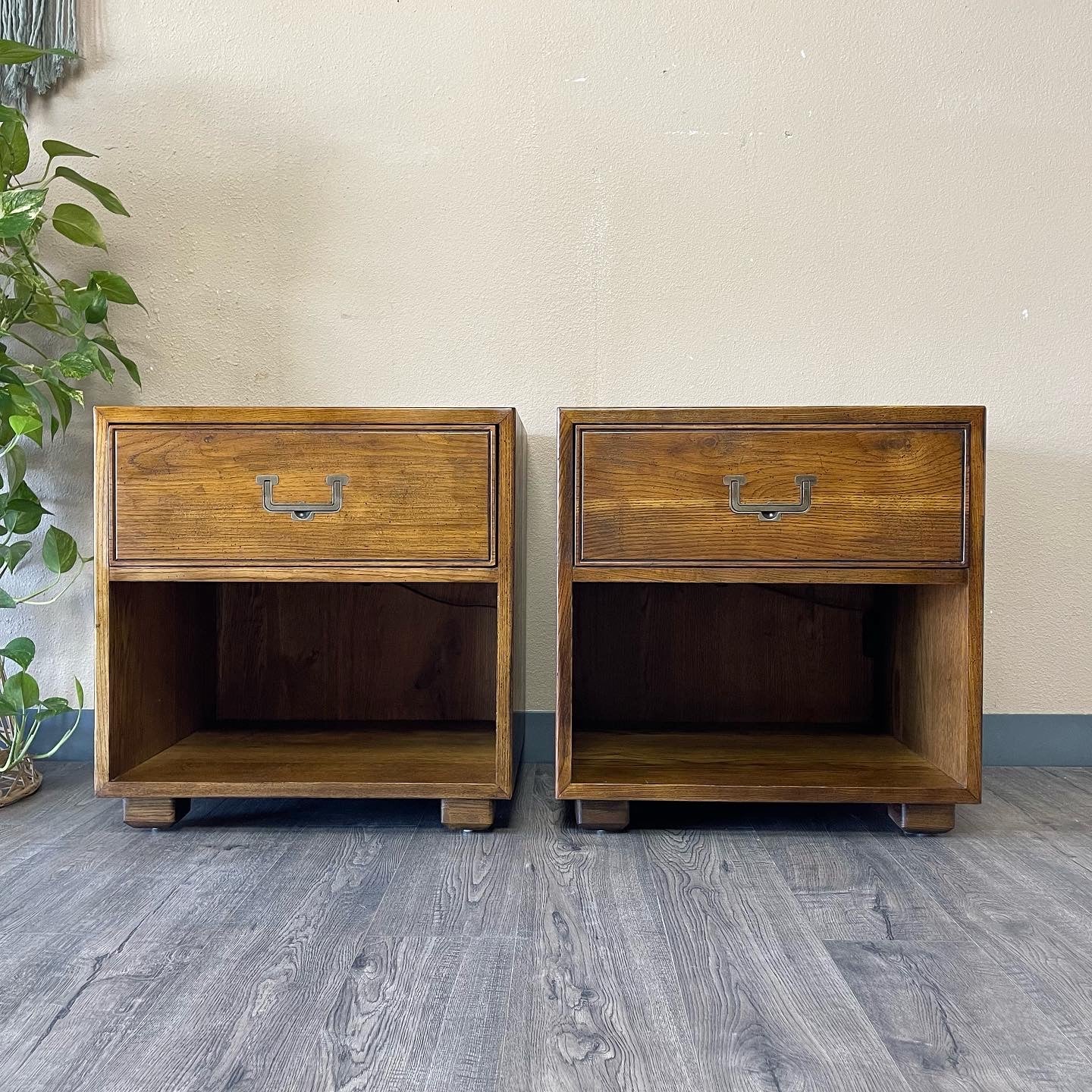 Pair Of Henredon Nightstands, from the Artefacts Collection.