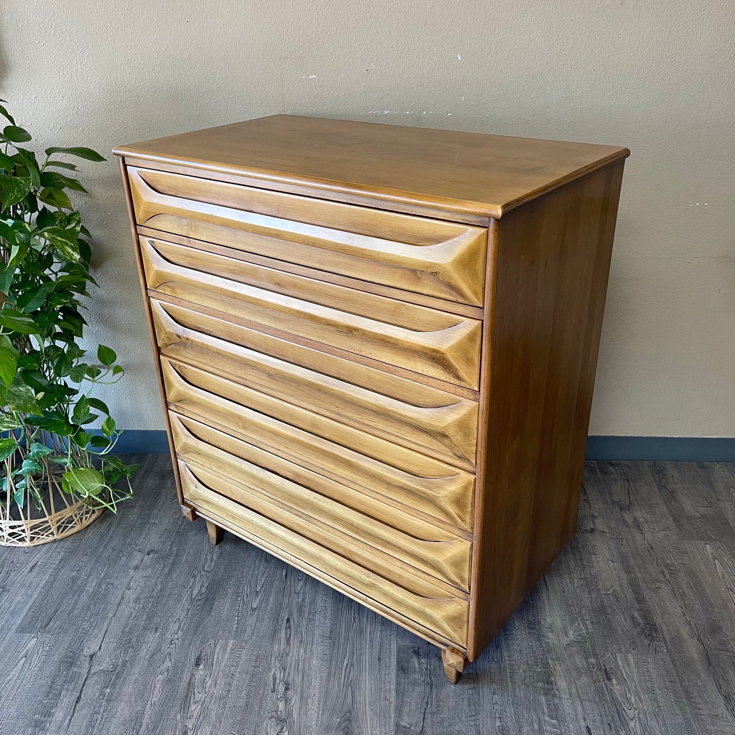 Mid Century Chest and Nightstand Set