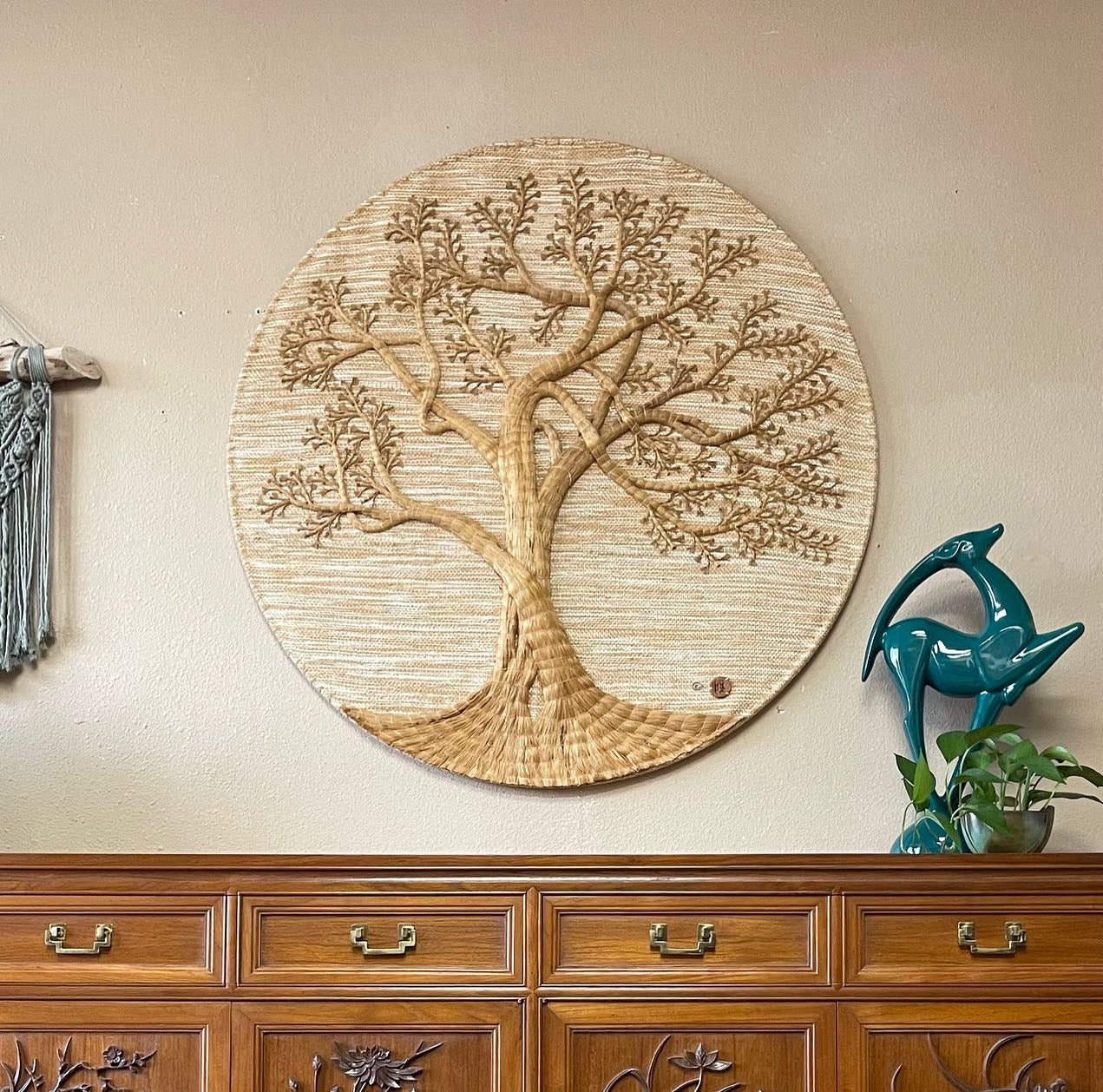 1980s Tree Of Life Fiber Wall Art, By Don Freedman