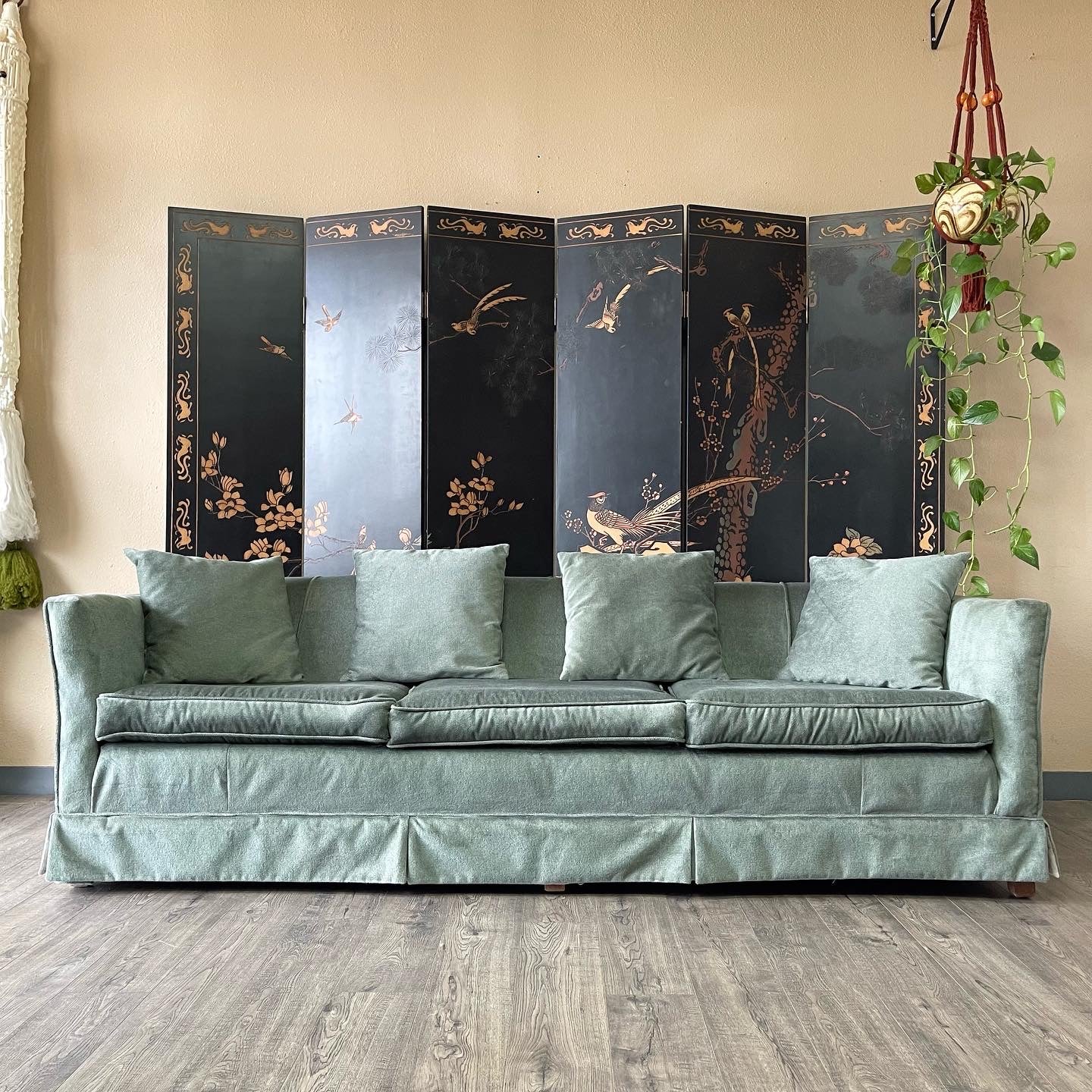 Vintage Sage Long Sofa