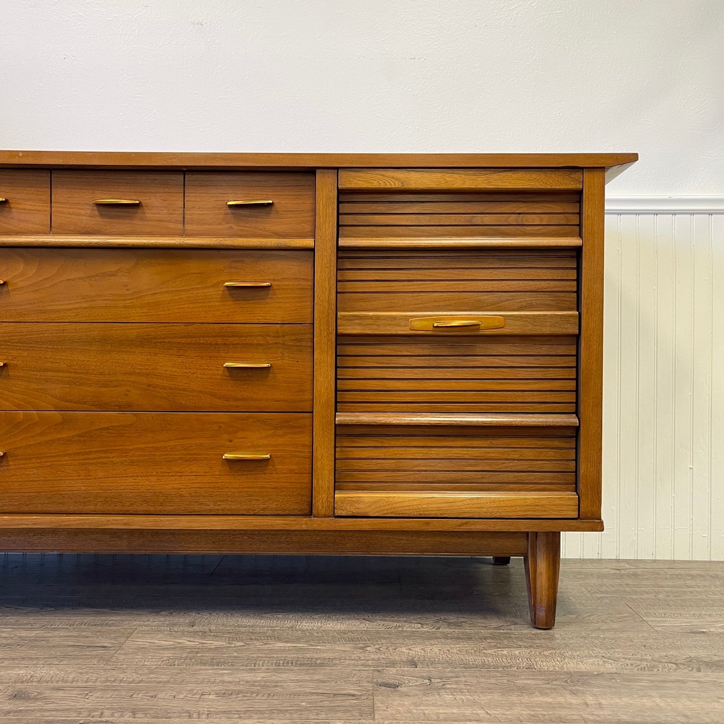 Mid Century 9 Drawer Dresser By Dixie