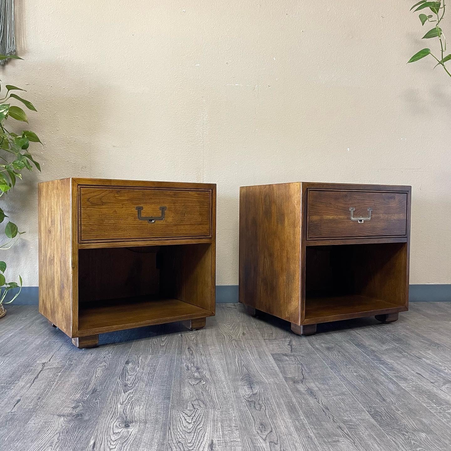 Pair Of Henredon Nightstands, from the Artefacts Collection.