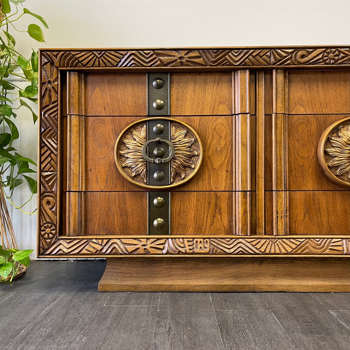 Mid Century Dresser & Matching Mirrors