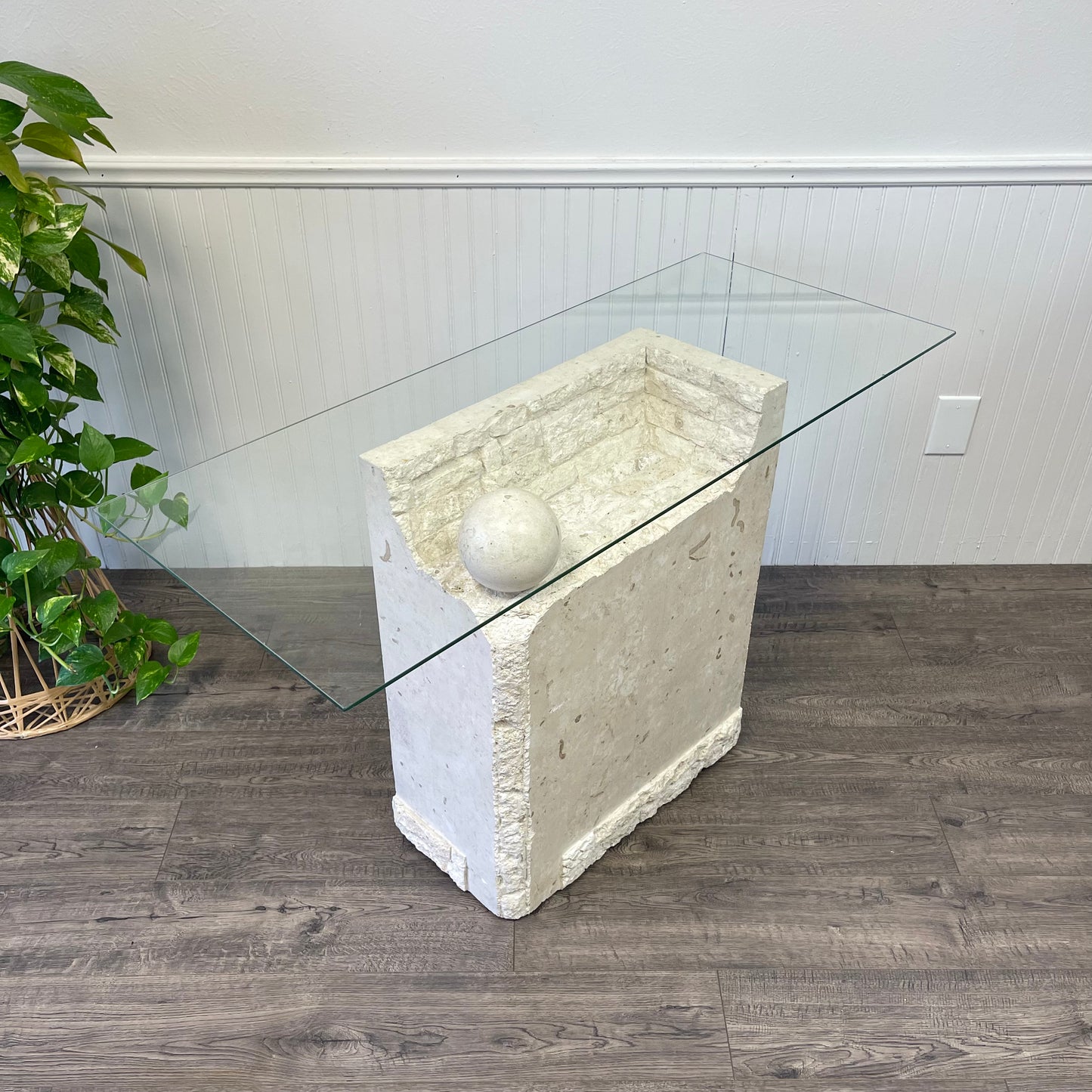 Tessellated Mactan Stone Console.