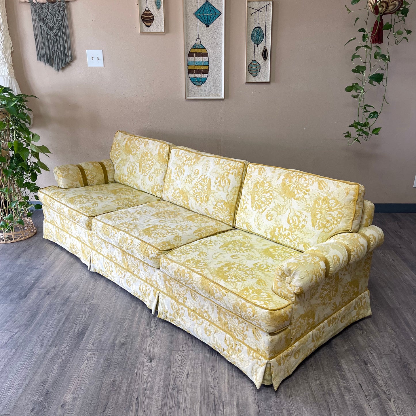 Vintage Yellow Couch