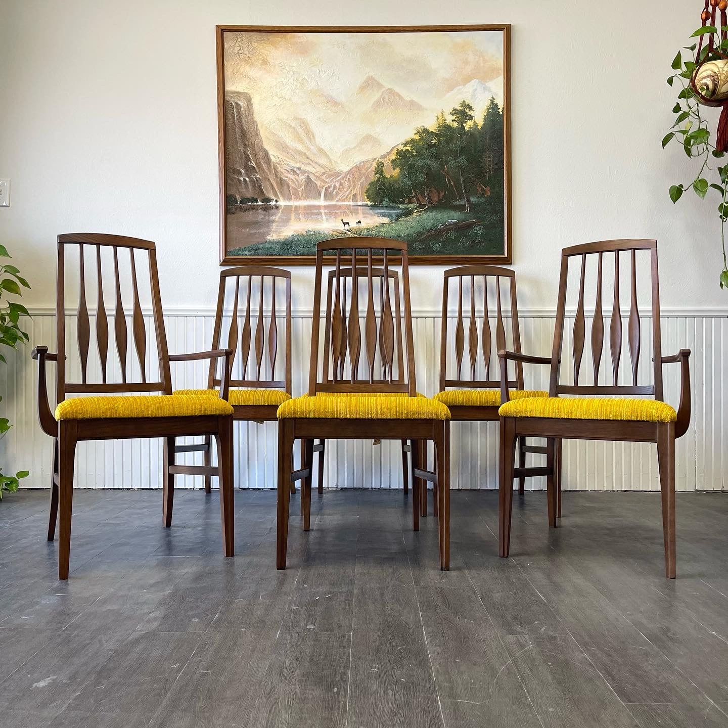 Mid Century Modern High back Dining Chairs, By Keller Manufacturing Co.