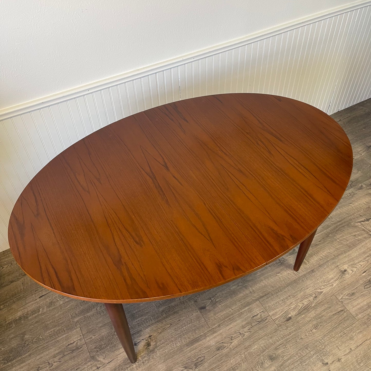 Mid Century Danish Teak Butterfly Leaf Table.