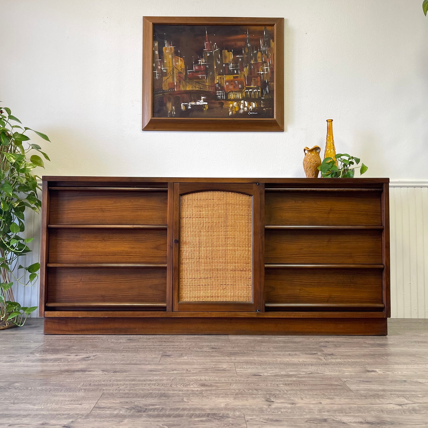 Mid Century 9 Drawer Dresser By Lane, The “Rhythm” Line