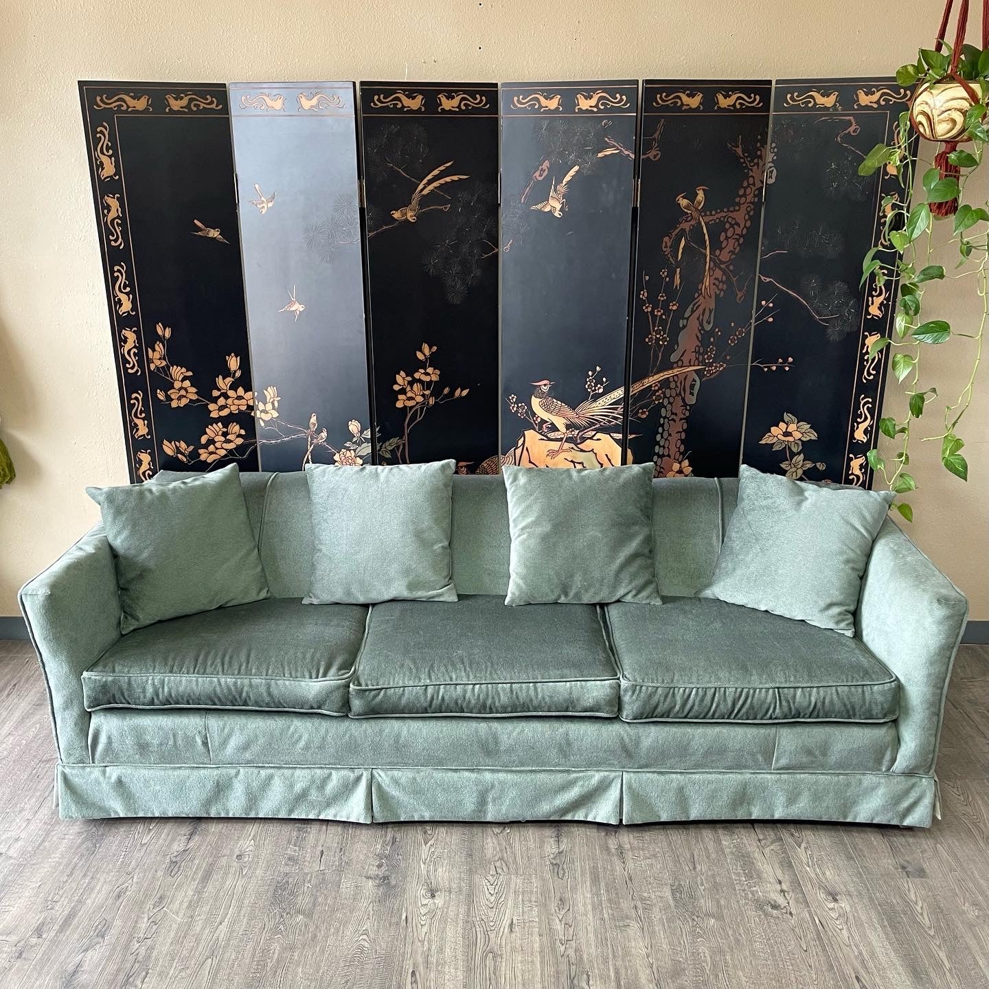 Vintage Sage Long Sofa